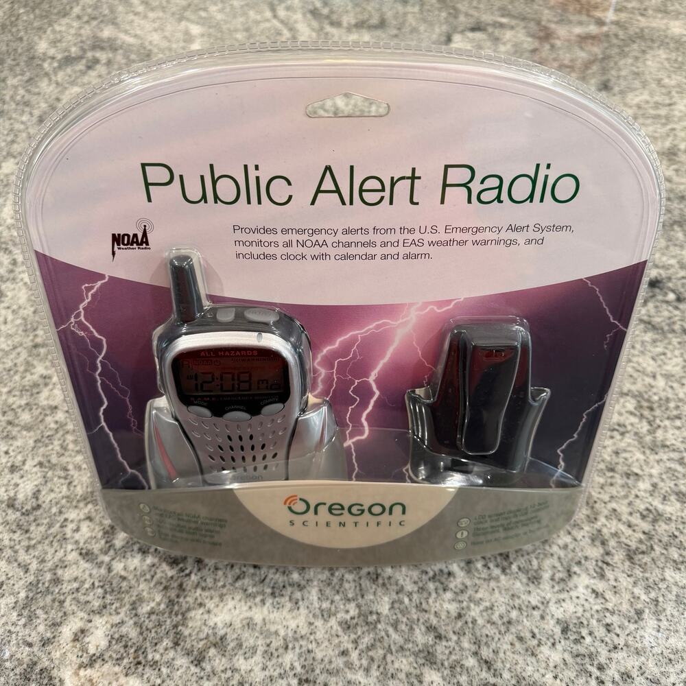 NEW / SEALED- VINTAGE 2005 Oregon Scientific Public Alert Radio Model #: WR103NX
